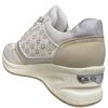 SUSST WOMENS WEDGE ZIP LACE TRAINER - OFF WHITE
